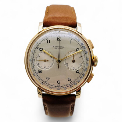 Montre Longines 13ZN Or chronographe retour en vol vintage 1940