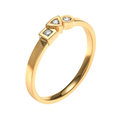 Bague Alchimie Trilogie 0,045 carat