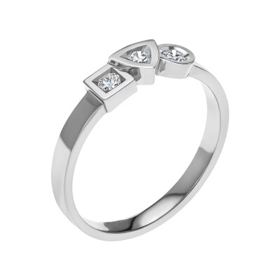 Bague Tournaire Alchimie en or gris