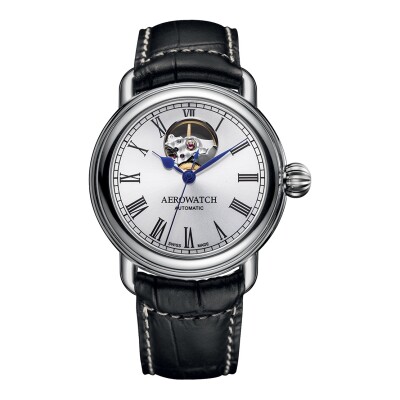 Montre Aérowatch 1942 Gent Automatique Coeur ouvert