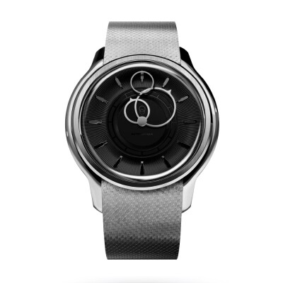 Montre BeauBleu La Pièce N.2 noir bracelet acier