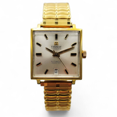 Montre Tissot Visodate Seastar automatique plaqué or années 70