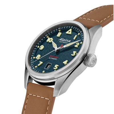 Montre Alpina Startimer Pilot Automatic AL-525NW4S36 bleu