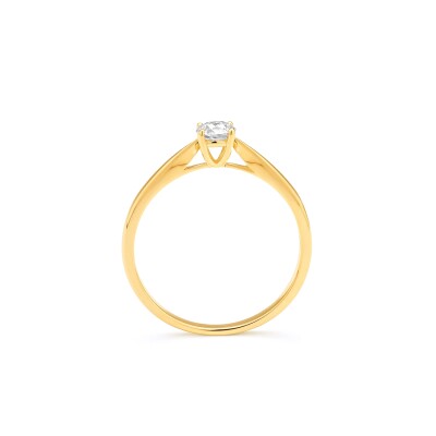 Solitaire Diamant Or jaune 750 0,25 carat