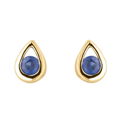 Boucles d'oreilles Saphirs Or jaune 750/1000e
