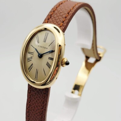 Montre Cartier Baignoire réf 55039 mécanique Or jaune 750/1000e