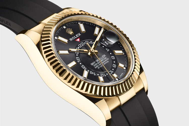 rolex sky dweller oystersteel and yellow gold