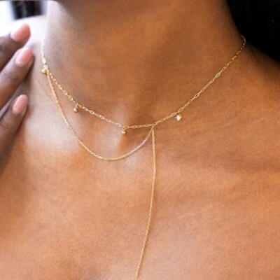 Collier ZAG Icilo acier doré