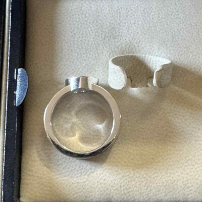Bague Happy Diamonds Or Blanc 750/1000e