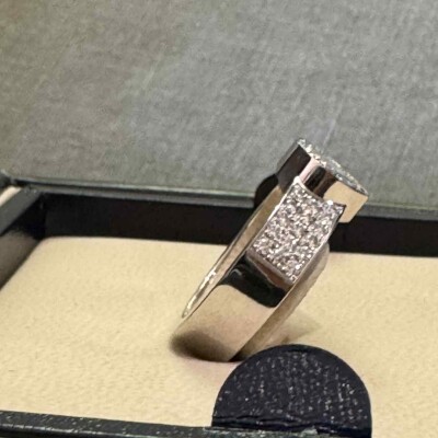 Bague Happy Diamonds Or Blanc 750/1000e