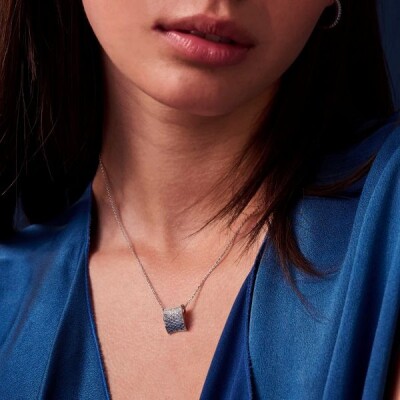 Collier FELLINE CONVACO Argent 925/1000ème Oxydes de zirconium bleus