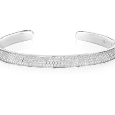 Bracelet FELLINE CNCAVO Argent Zirconiums