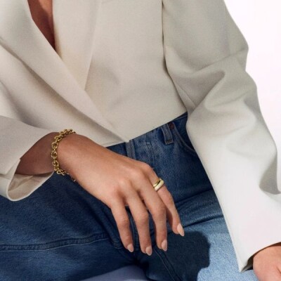 Bracelet CARRARA CHAIN Argent doré or 18K