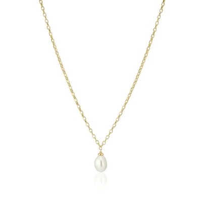 Collier PADUA / UNO Argent Plaqué Or 18K Perle véritable