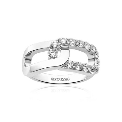 Bague CAPIZZI / DUE Argent et Oxydes de zirconium