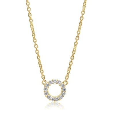 Collier BIELLA GRANDE Argent plaqué or 18K Oxydes de zirconium