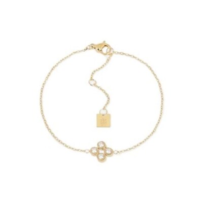 BRACELET Candela ACIER DORE zirconium