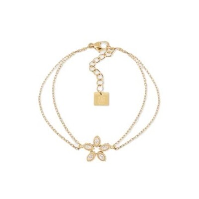 BRACELET Demo ACIER DORE zirconium