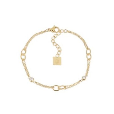 BRACELET Macari ACIER DORE zirconium