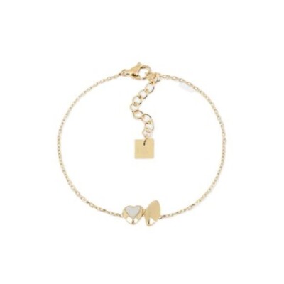 BRACELET Sciara ACIER DORE zirconium