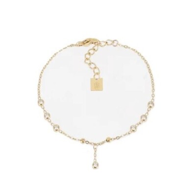 BRACELET Raddusa ACIER DORE zirconium