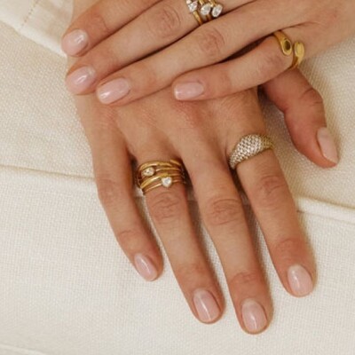 BAGUE Catanzaro ACIER DORE zirconium T52