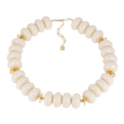 Collier TURIA Acier doré et Acétate