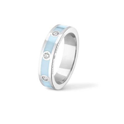 Bague Classique Persan & Bellefond Bleu Jodhpur 3 Diamants CBDISB