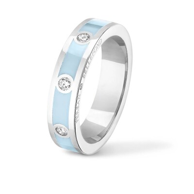 Bague Classique Persan & Bellefond Bleu Jodhpur 3 Diamants CBDISB