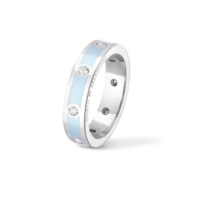 Bague Classique Persan & Bellefond Bleu Jodhpur 8 Diamants CBDISBTC