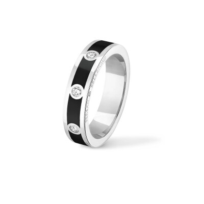 Bague Classique Persan & Bellefond Deep Black 3 Diamants CBDIDB