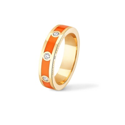 Bague Classique Persan & Bellefond Terre Orange 3 Diamants CJDIOO