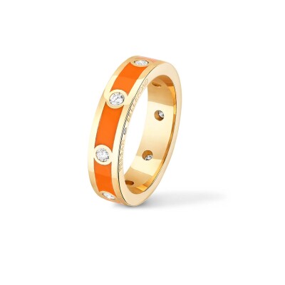 Bague Classique Persan & Bellefond Terre Orange 8 Diamants CJDIOOTC