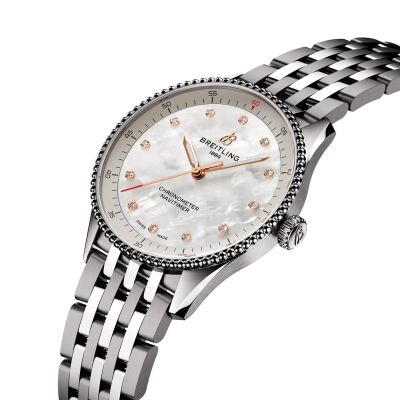 Montre Breitling Navitimer 32 nacre diamants A77320E61A2A1