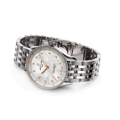 Montre Breitling Navitimer 32 nacre diamants A77320E61A2A1