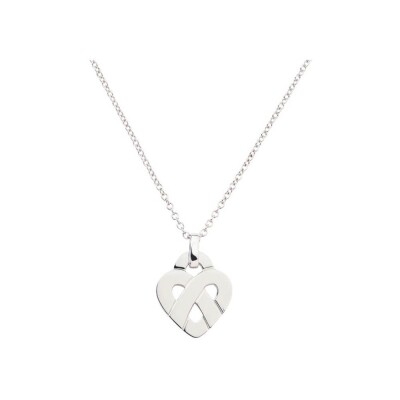 Pendentif Poiray Coeur Entrelacé Petit Modèle en or blanc 328513