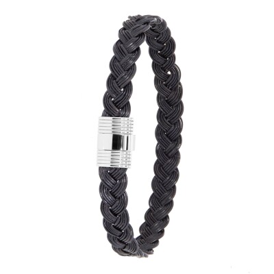 Bracelet Albanu Savane Madikwe en poil d'éléphant et or blanc