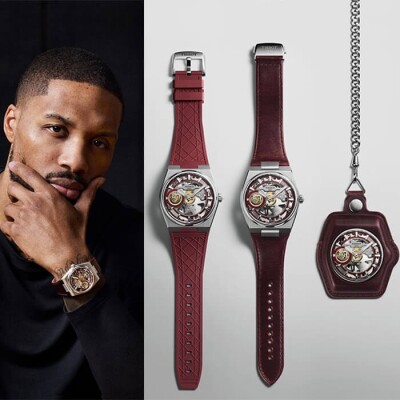 Montre Tissot PRX Skeleton x Damian Lillard Édition Spéciale T1374051737100