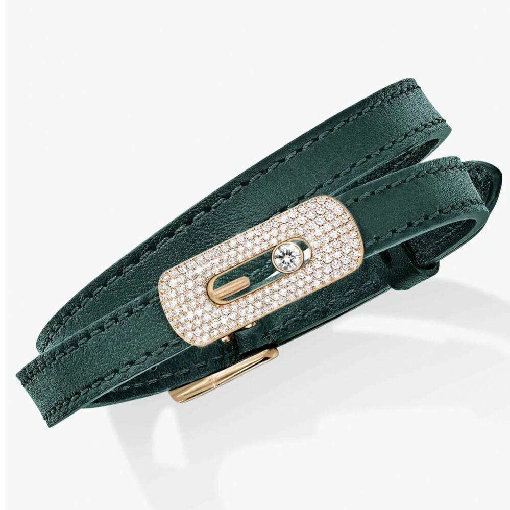 Bracelet Messika My Move English Green vue 1