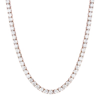 Collier Rivière en or rose et diamants