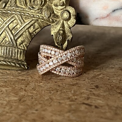 Bague Festival en or rose et diamants