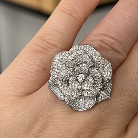 Bague Garden en or blanc et diamants