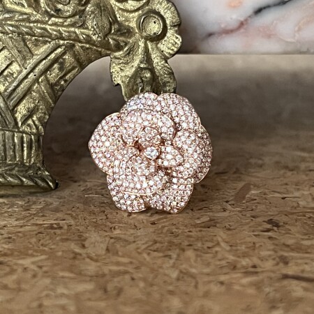 Bague Garden en or rose et diamants