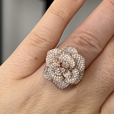 Bague Garden en or rose et diamants