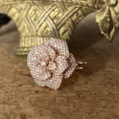 Bague Garden en or rose et diamants