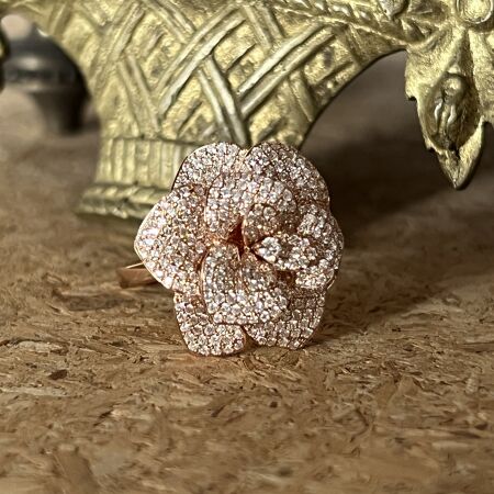 Bague Garden en or rose et diamants