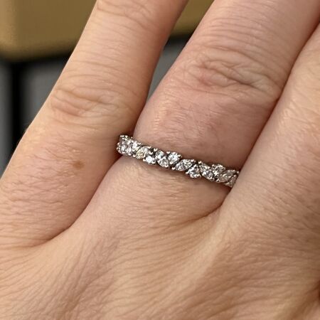 Bague Hype en or blanc, diamants de taille marquise et diamants