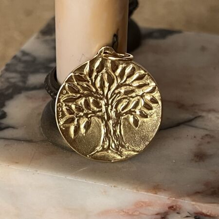 Médaille Arbre de vie en or jaune