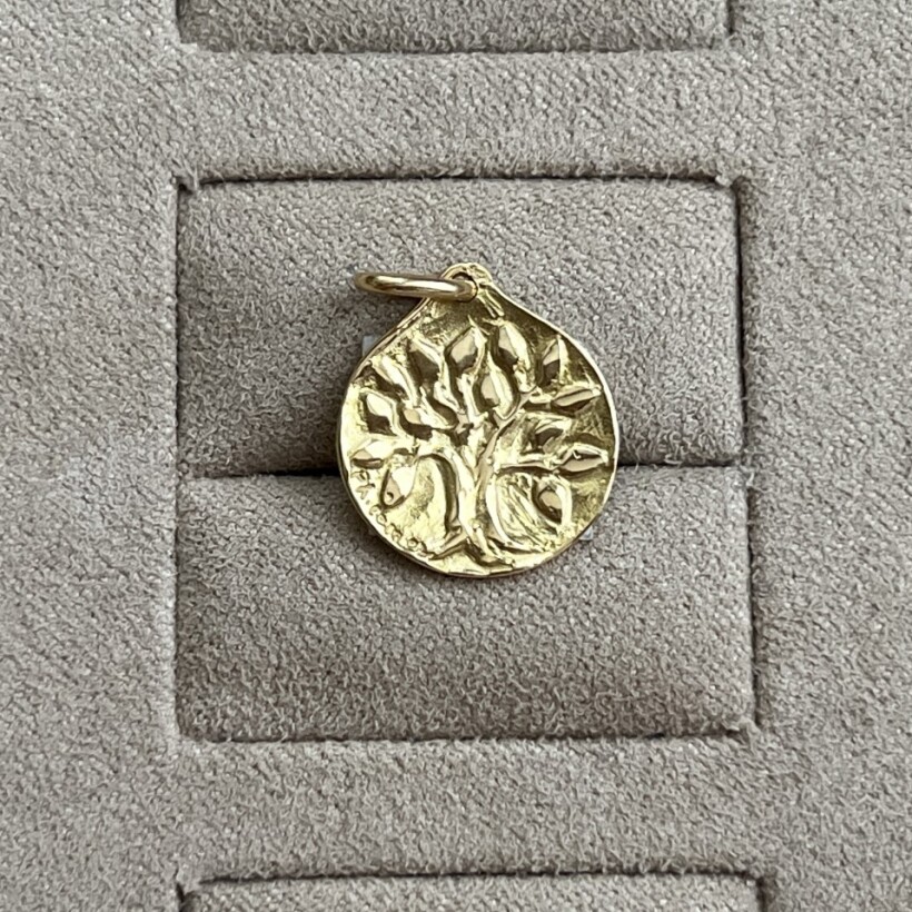 Médaille Arbre de vie en or jaune