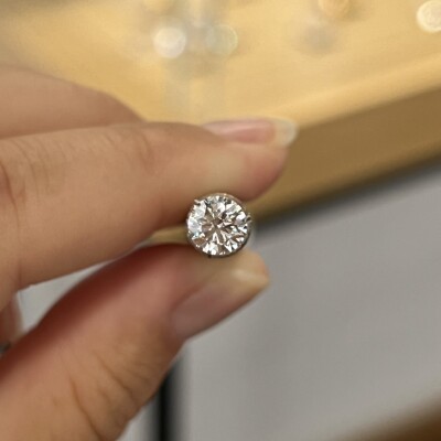 Diamant moderne de 0,70 carat blanc H SI1